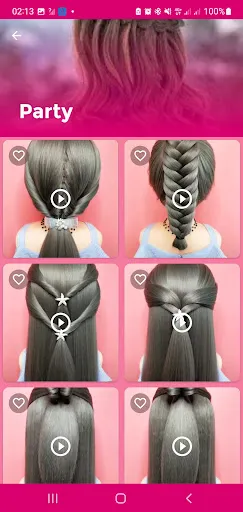 Скриншот 3 — Girls Hairstyle Step By Step