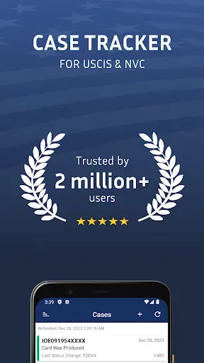 Скриншот 1 — Case Tracker US Immigration