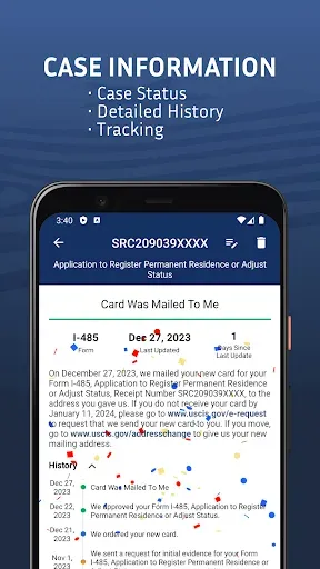 Скриншот 3 — Case Tracker US Immigration