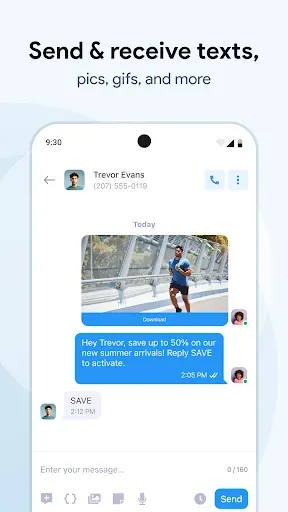 Скриншот 3 — Business Texting with Salesmsg