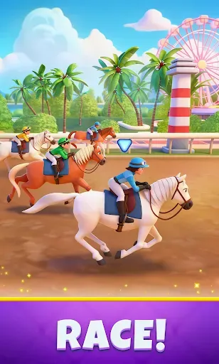 Скриншот 1 — Horse Racing Solitaire
