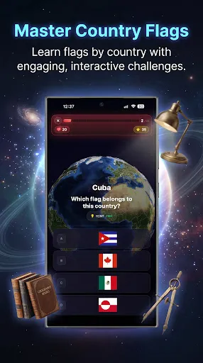 Скриншот 1 — Flag Quiz 3D