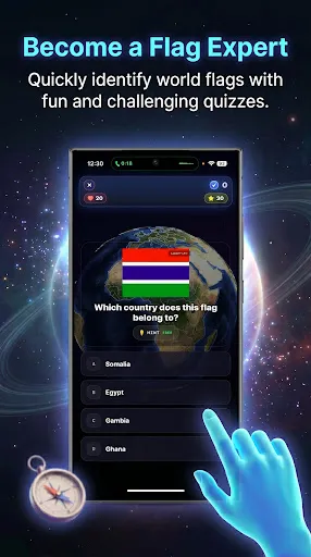 Скриншот 3 — Flag Quiz 3D