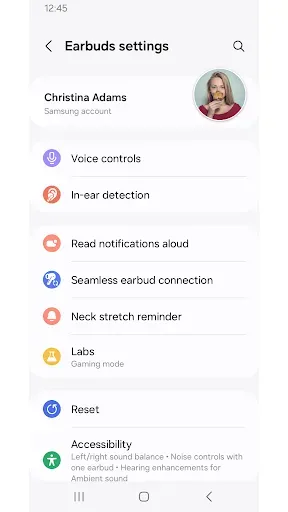 Скриншот 2 — Galaxy Buds3 Pro Manager