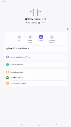 Скриншот 6 — Galaxy Buds3 Pro Manager