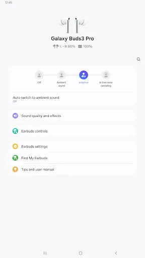 Скриншот 8 — Galaxy Buds3 Pro Manager