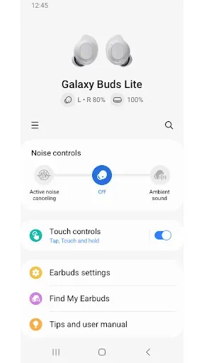 Скриншот 2 — Galaxy Buds FE Manager