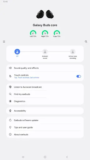 Скриншот 6 — Galaxy Buds Core Manager
