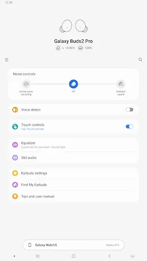 Скриншот 8 — Galaxy Buds2 Pro Manager