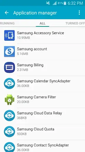 Скриншот 2 — Samsung Accessory Service