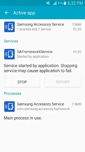 Скриншот 3 — Samsung Accessory Service