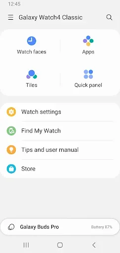 Скриншот 2 — Galaxy Wearable
