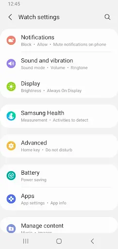 Скриншот 5 — Galaxy Wearable