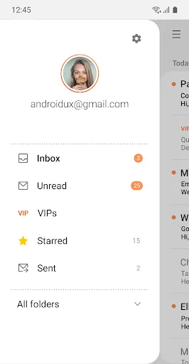 Скриншот 1 — Samsung Email