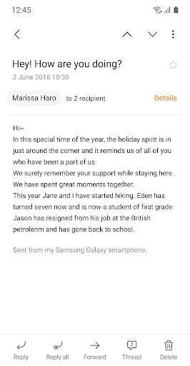 Скриншот 3 — Samsung Email