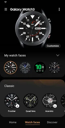 Скриншот 4 — Galaxy Watch3 Plugin