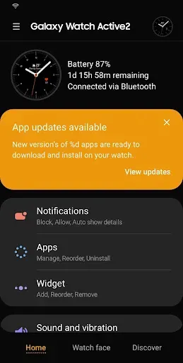 Скриншот 3 — Watch Active2 Plugin