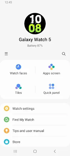Скриншот 3 — Galaxy Watch5 Plugin