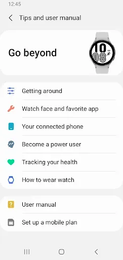 Скриншот 4 — Galaxy Watch Manager