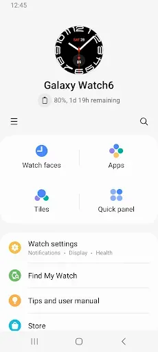 Скриншот 2 — Galaxy Watch6 Plugin