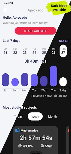 Скриншот 1 — Study Timer - Aprovado