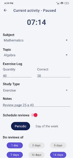 Скриншот 4 — Study Timer - Aprovado