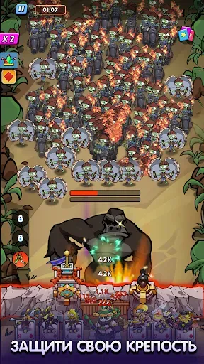 Скриншот 3 — Fortress Frontlines: Card TD