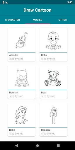 Скриншот 2 — Draw Cartoon Characters