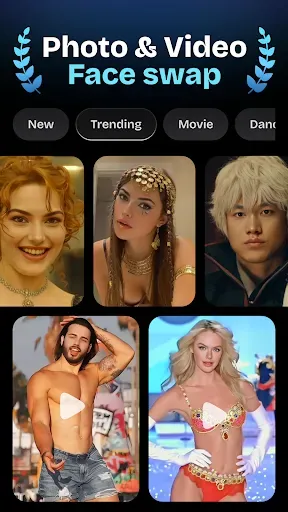 Скриншот 1 — AI Face Swap Video Editor