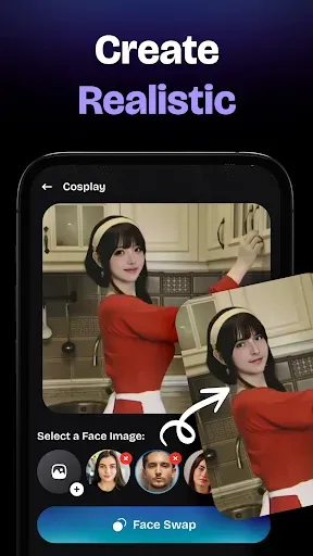 Скриншот 2 — AI Face Swap Video Editor