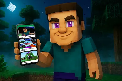 Скриншот 1 — Mobs and Bosses for Minecraft