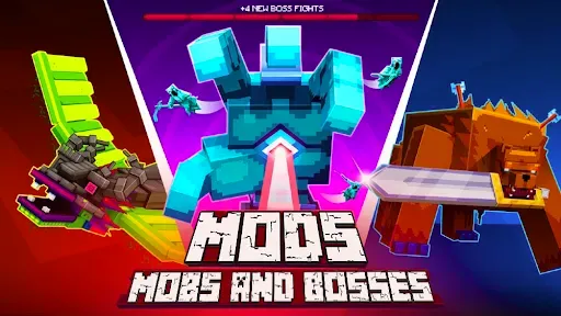 Скриншот 2 — Mobs and Bosses for Minecraft