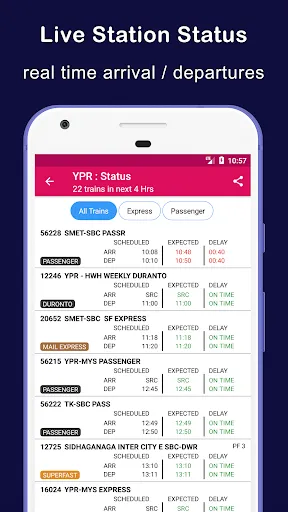 Скриншот 5 — Indian Train Status - minits