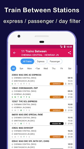Скриншот 6 — Indian Train Status - minits
