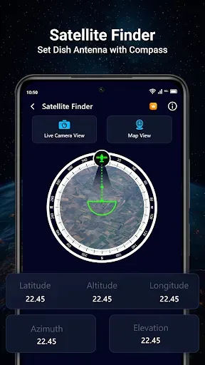 Скриншот 1 — Satellite Finder: Dish Pointer