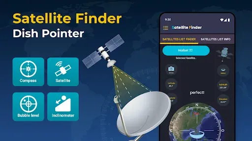 Скриншот 1 — Satellite Finder(Dish Pointer)