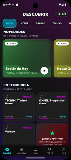 Скриншот 1 — DJ Discover: Sesiones & Música