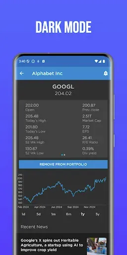 Скриншот 3 — Uplift: Stock Market Tracker