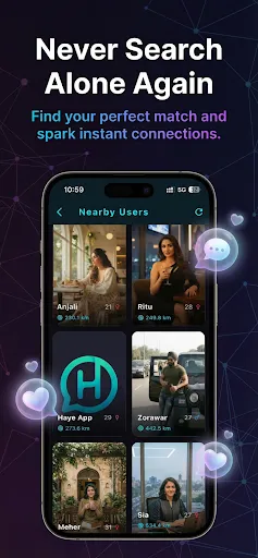 Скриншот 2 — Haye: Chat & Discover