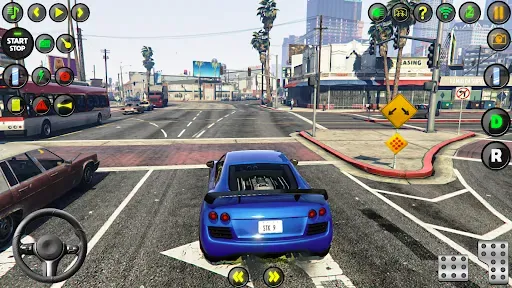Скриншот 1 — City Car Driving Offline 2