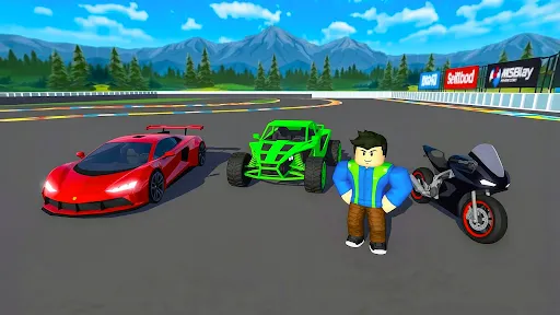 Скриншот 3 — Obby Bike Driving Parkour Game