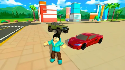 Скриншот 4 — Obby Bike Driving Parkour Game