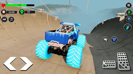 Скриншот 1 — Crazy Monster Truck Stunt Game