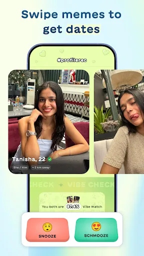 Скриншот 2 — Schmooze: Dating, Memes & Meet