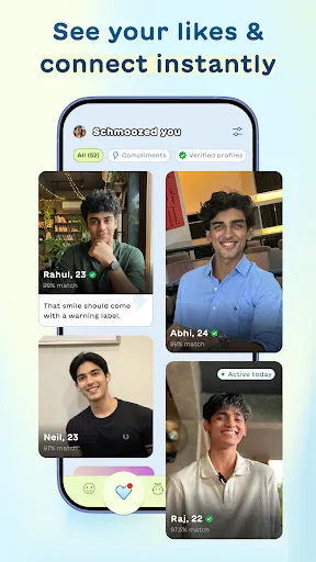 Скриншот 4 — Schmooze: Dating, Memes & Meet