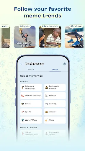 Скриншот 7 — Schmooze: Dating, Memes & Meet