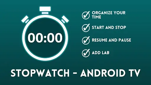 Скриншот 1 — Stopwatch - Android TV