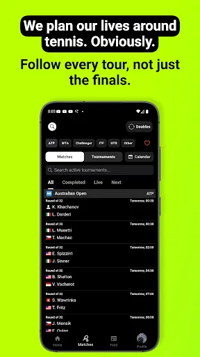 Скриншот 3 — ScoreGO - The Tennis Pro Tours