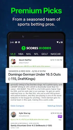 Скриншот 3 — Scores And Odds Sports Betting