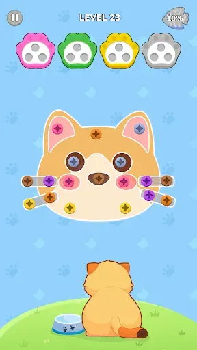 Скриншот 3 — Спасение кошек: Пазл Pin Jam